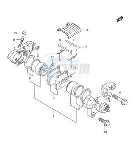 GS500E (E2) drawing REAR CALIPER