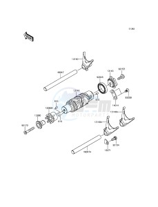 VERSYS 650 KLE650EGF XX (EU ME A(FRICA) drawing Gear Change Drum/Shift Fork(s)