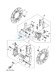 YFM700FWBD KODIAK 700 EPS (BGF8) drawing FRONT BRAKE CALIPER