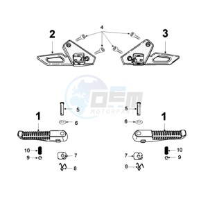 FIGHT 3 E drawing FOOT SUPPORT