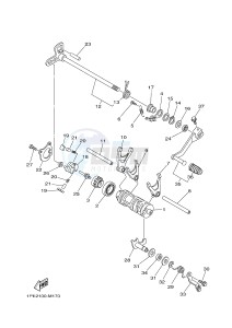 YFM700R YFM700RSF RAPTOR 700 SPECIAL EDITION (B463) drawing SHIFT CAM & FORK