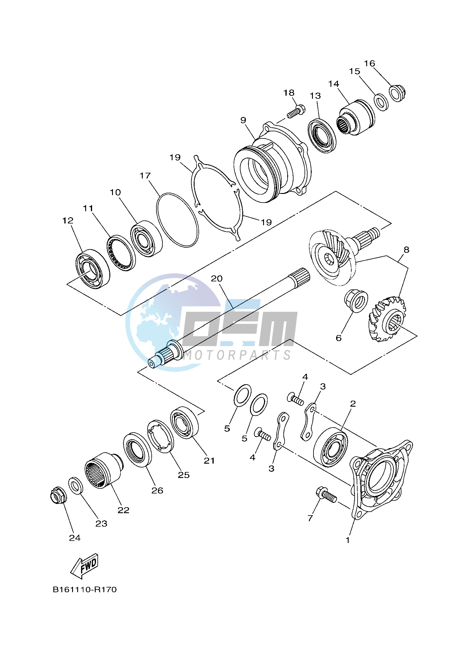 MIDDLE DRIVE GEAR