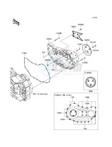 VN 1700 C [VULVAN 1700 NOMAD] (9FA) C9F drawing RIGHT ENGINE COVER-- S- -