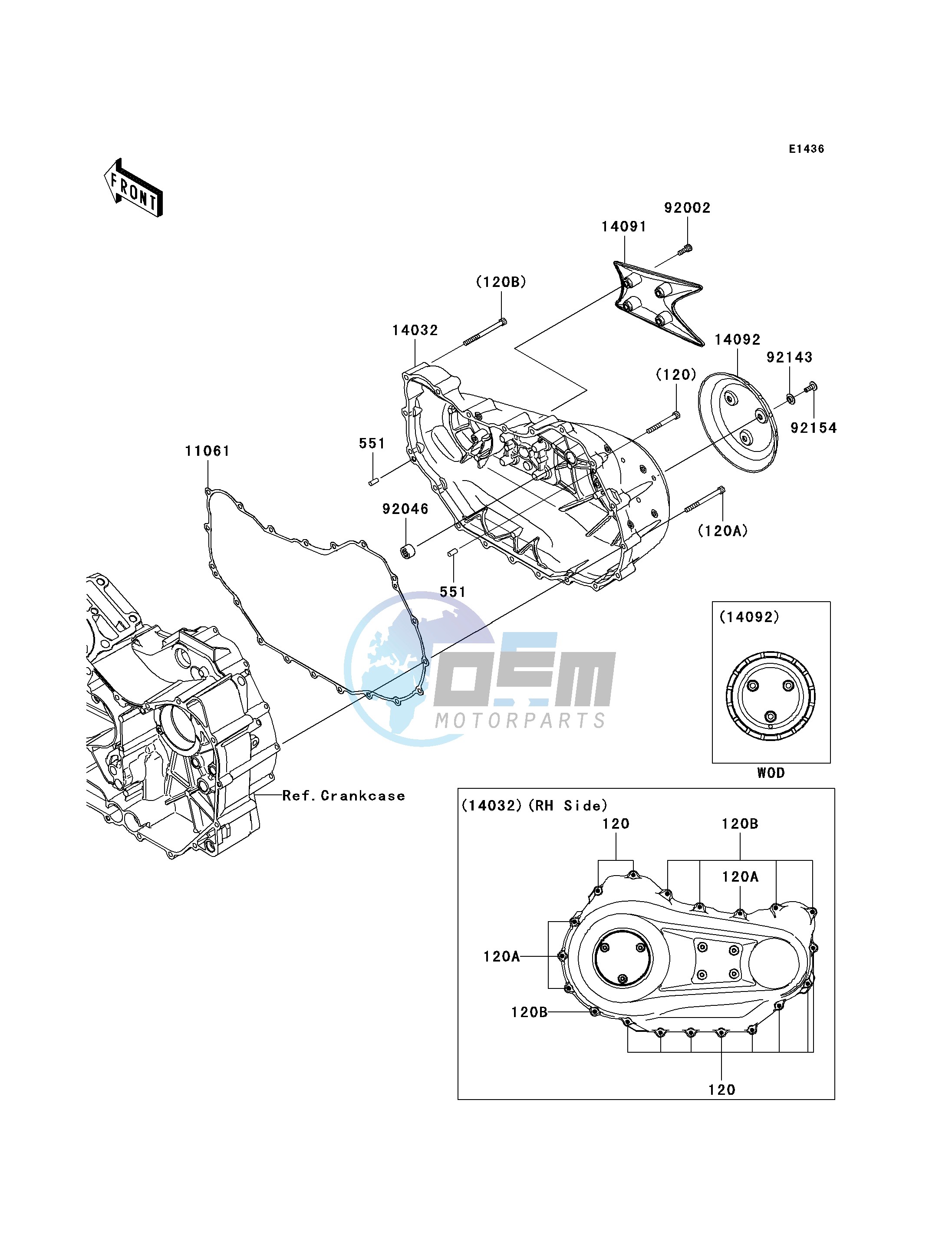 RIGHT ENGINE COVER-- S- -