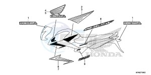 GLR1251WHF CB125F UK - (E) drawing MARK