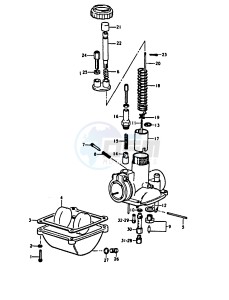 A100 (K-L-M-N-4) drawing CARBURETOR