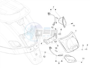 GTS 300 SUPER HPE-TECH 4T 4V IE ABS E4 (EMEA) drawing Rear headlamps - Turn signal lamps