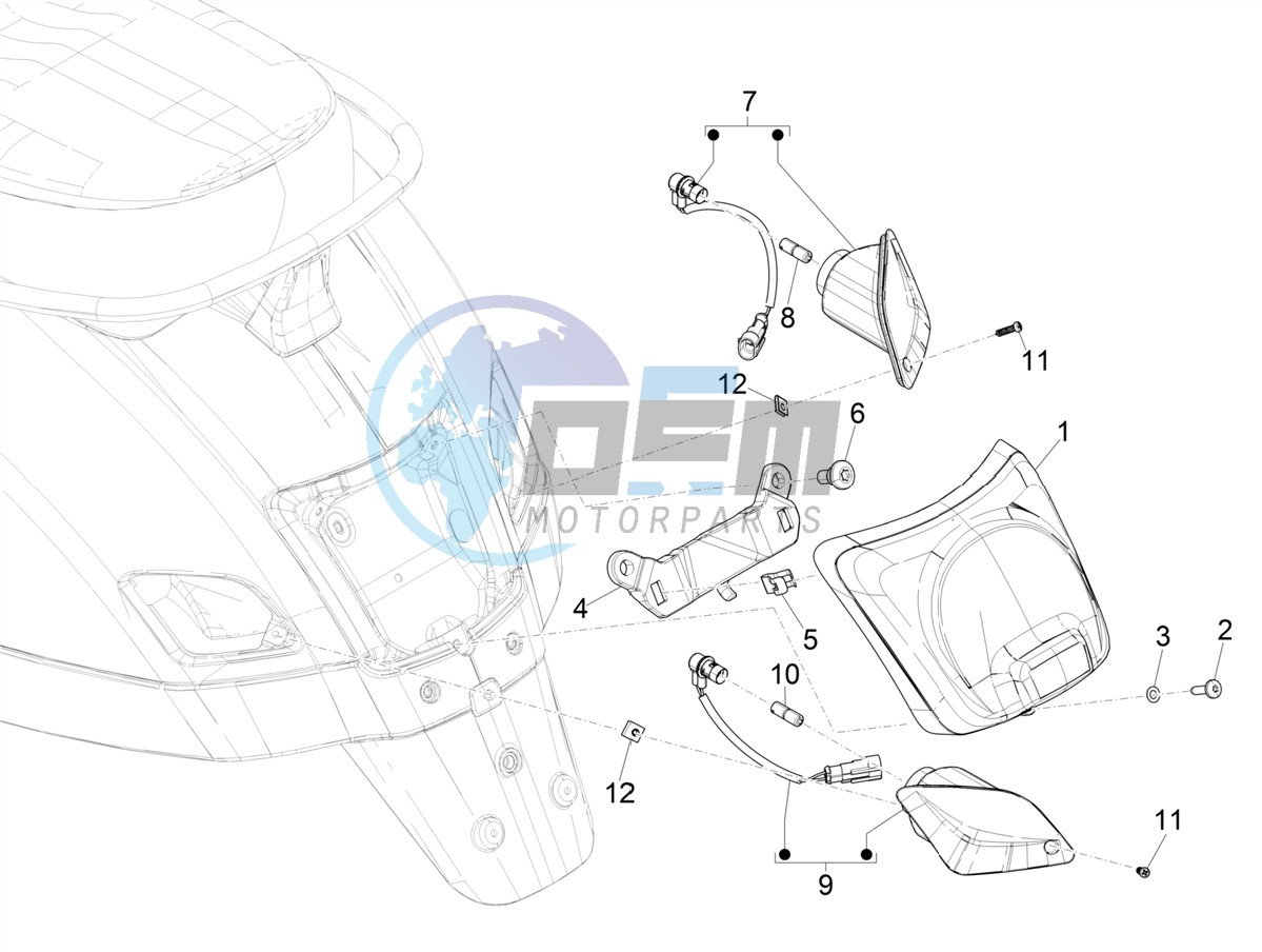 Rear headlamps - Turn signal lamps