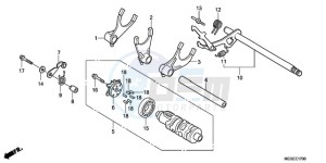 VT750CA9 Australia - (U / SPC) drawing GEARSHIFT DRUM