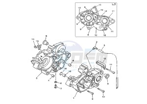 YZ 125 drawing CRANKCASE