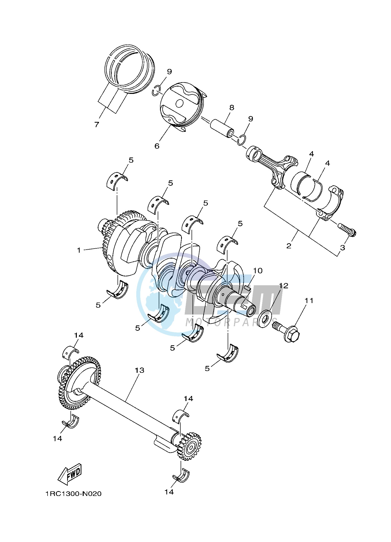 CRANKSHAFT & PISTON