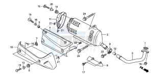 SH300AR drawing EXHAUST MUFFLER