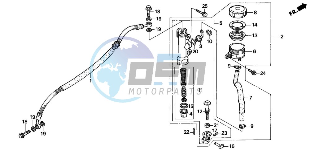 REAR BRAKE MASTER CYLINDER