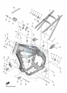 YZ250F (B7BL) drawing FRAME