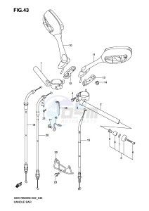 GSX-R600 (E2) drawing HANDLEBAR