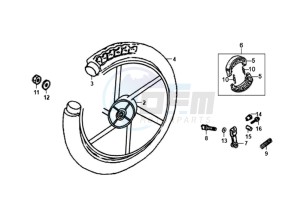 FIDDLE II 50 45KMH NEW ENGINE drawing REAR WHEEL