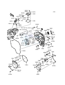 NINJA H2 / NINJA H2 CARBON ZX1000XHF XX (EU ME A(FRICA) drawing Engine Cover(s)