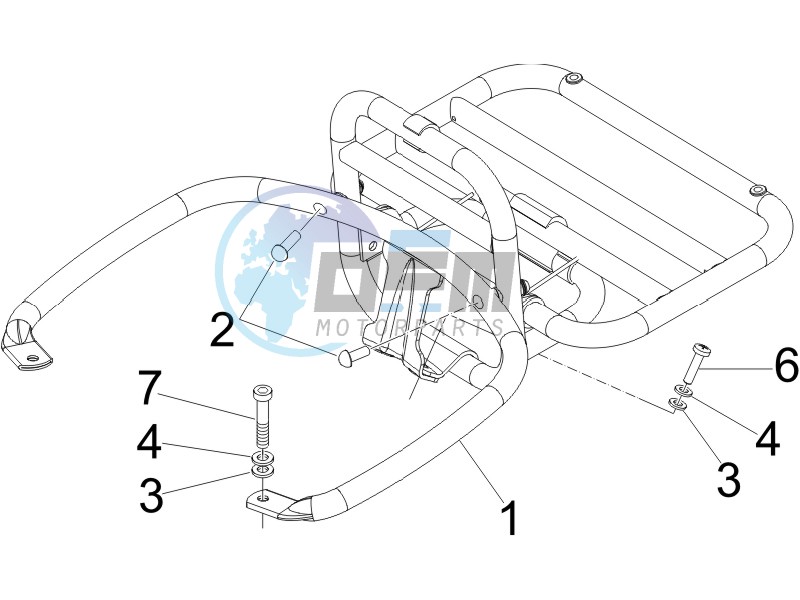 Rear luggage rack