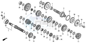 CB500 drawing TRANSMISSION