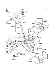 KX85 / KX85 II KX85B9F EU drawing Engine Cover(s)