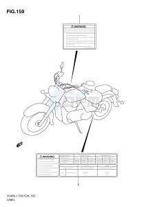 VL800 (E3-E28) VOLUSIA drawing LABEL (VL800CL1 E28)