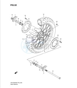 DR125SML0 drawing REAR WHEEL