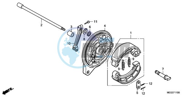 REAR BRAKE PANEL