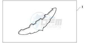 VT1100D2 drawing EMBLEM AMERICAN