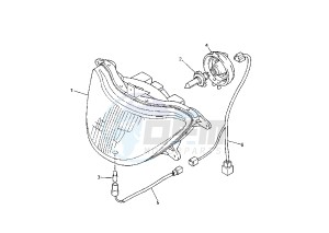 YZF R THUNDER CAT 600 drawing HEADLIGHT