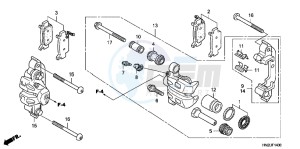 TRX500FAB drawing FRONT CALIPER