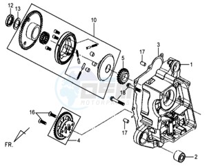 MIO 50 drawing CRANKCASE RIGHT / OILPUMP