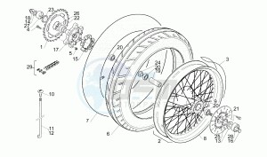 Moto 6.5 650 drawing Rear Wheel