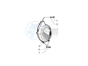 PX 125 30 Anni drawing Flywheel magneto cover - Oil filter