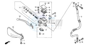 SFX50SMM drawing FR. BRAKE MASTER CYLINDER (2)