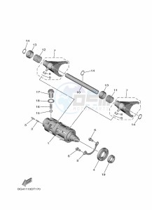 YXE850EN YX85EPAP (BANU) drawing SHIFT CAM & FORK