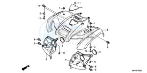 TRX420FPEC drawing FRONT FENDER