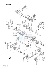 LT230E (E28) drawing GEAR SHIFTING