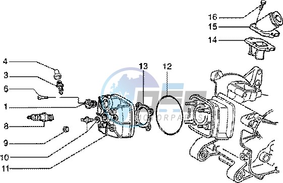 Cylinder head - Induction pipe