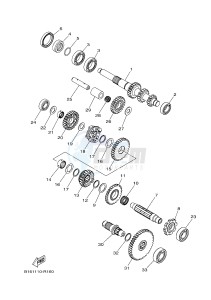 YFM700FWB KODIAK 700 (B16E) drawing TRANSMISSION