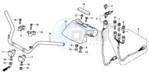 TRX350FE FOURTRAX 350 4X4ES drawing HANDLE PIPE (2)