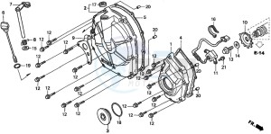 CBF600SA drawing CLUTCH COVER