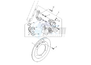 XV VIRAGO 125 drawing FRONT BRAKE CALIPER