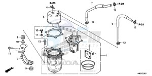 TRX680FAH Europe Direct - (ED) drawing FUEL PUMP