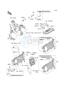 ER 650 A [ER-6N (EUROPEAN] (A6S-A8F) A8F drawing RADIATOR