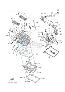 MTN320-A MTN-320-A MT-03 (B9A3) drawing CYLINDER HEAD