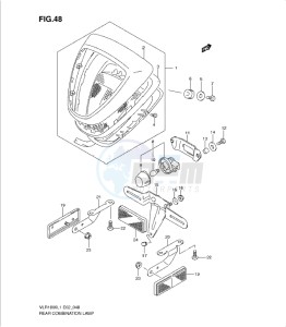 VLR1800 drawing REAR COMBINATION LAMP (VLR1800L1 E24)