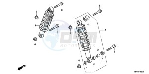 TRX420TMC drawing FRONT CUSHION