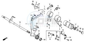 C70CW drawing GEARSHIFT DRUM