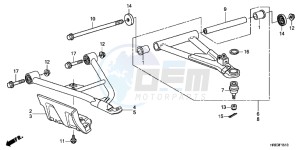 TRX500FED TRX500FE Europe Direct - (ED) drawing FRONT ARM