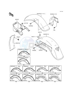 VN 800 B [VULCAN 800 CLASSIC] (B1-B5) [VULCAN 800 CLASSIC] drawing FENDERS -- VN800-B4_B5- -